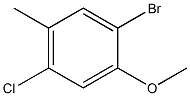 1-bromo-4-chloro-2-methoxy-5-methylbenzene 化学構造式