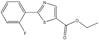 2-(2-FLUORO-PHENYL)-THIAZOLE-5-CARBOXYLIC ACID ETHYL ESTER Structure