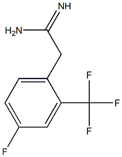 2-(4-fluoro-2-(trifluoromethyl)phenyl)acetamidine Structure