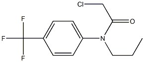2-chloro-N-(4-(trifluoromethyl)phenyl)-N-propylacetamide Structure