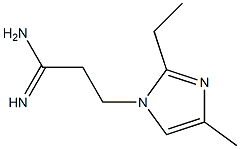 3-(2-ethyl-4-methyl-1H-imidazol-1-yl)propanamidine Structure