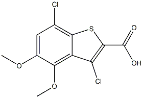 3,7-dichloro-4,5-dimethoxybenzo[b]thiophene-2-carboxylic acid Structure