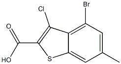 4-bromo-3-chloro-6-methylbenzo[b]thiophene-2-carboxylic acid Structure