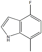 4-fluoro-7-methyl-1H-indole 化学構造式