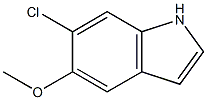 6-chloro-5-methoxy-1H-indole Structure