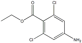 ethyl 4-amino-2,6-dichlorobenzoate Struktur