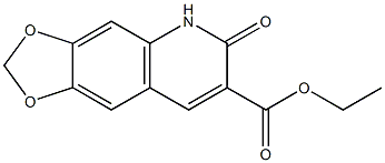 ethyl 5,6-dihydro-6-oxo-[1,3]dioxolo[4,5-g]quinoline-7-carboxylate,,结构式