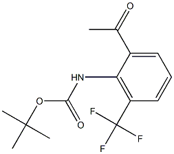 tert-butyl 2-acetyl-6-(trifluoromethyl)phenylcarbamate Structure