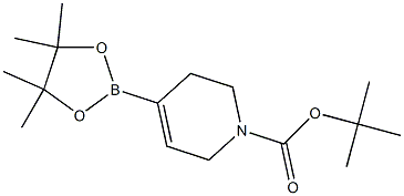 tert-butyl 4-(4,4,5,5-tetramethyl-1,3,2-dioxaborolan-2-yl)-5,6-dihydropyridine-1(2H)-carboxylate Struktur