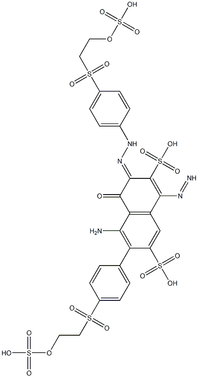 (3Z)-5-amino-4-oxo-6-[4-(2-sulfooxyethylsulfonyl)phenyl]diazenyl-3-[[4-(2-sulfooxyethylsulfonyl)phenyl]hydrazinylidene]naphthalene-2,7-disulfonic acid