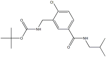 4-氯-3 N-BOC--氨甲基苯甲酸异丙酰胺, , 结构式