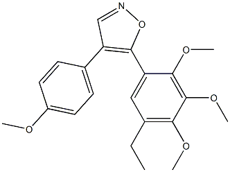 5-(5-ethyl-2,3,4-trimethoxyphenyl)-4-(4-methoxyphenyl)isoxazole Structure