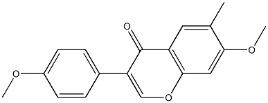 7-methoxy-3-(4-methoxyphenyl)-6-methyl-4H-chromen-4-one Structure