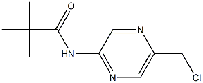 N-(5-(chloromethyl)pyrazin-2-yl)pivalamide Structure