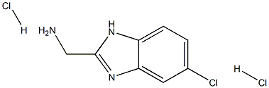 C-(5-Chloro-1H-benzoimidazol-2-yl)-methylaminedihydrochloride Structure