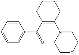 N-(2-Benzoylcyclohexen-1-yl)morpholine Struktur