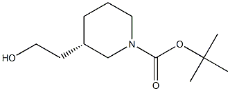 (S)-N-Boc-3-hyroxyethyl piperidine Structure