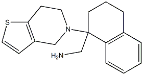 (1-{4H,5H,6H,7H-thieno[3,2-c]pyridin-5-yl}-1,2,3,4-tetrahydronaphthalen-1-yl)methanamine 结构式