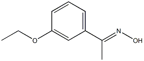 (1E)-1-(3-ethoxyphenyl)ethanone oxime Struktur