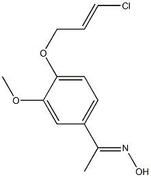 (1E)-1-(4-{[(2E)-3-chloroprop-2-enyl]oxy}-3-methoxyphenyl)ethanone oxime Structure