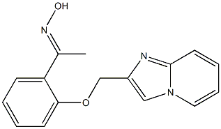 (1E)-1-[2-(imidazo[1,2-a]pyridin-2-ylmethoxy)phenyl]ethanone oxime Structure