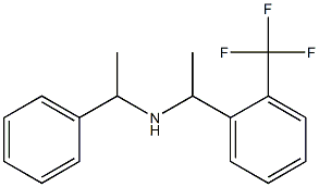 (1-phenylethyl)({1-[2-(trifluoromethyl)phenyl]ethyl})amine Struktur