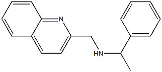 N-(α-メチルベンジル)キノリン-2-メタンアミン 化学構造式