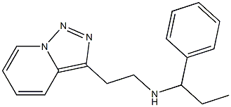 (1-phenylpropyl)(2-{[1,2,4]triazolo[3,4-a]pyridin-3-yl}ethyl)amine Struktur