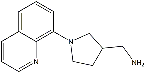 (1-quinolin-8-ylpyrrolidin-3-yl)methylamine Struktur
