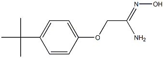 (1Z)-2-(4-tert-butylphenoxy)-N'-hydroxyethanimidamide Struktur