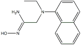 (1Z)-2-[ethyl(1-naphthyl)amino]-N'-hydroxyethanimidamide Struktur