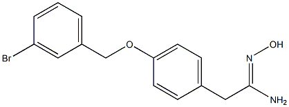 (1Z)-2-{4-[(3-bromobenzyl)oxy]phenyl}-N'-hydroxyethanimidamide Structure