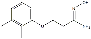 (1Z)-3-(2,3-dimethylphenoxy)-N'-hydroxypropanimidamide Structure
