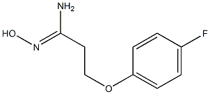 (1Z)-3-(4-fluorophenoxy)-N'-hydroxypropanimidamide Structure