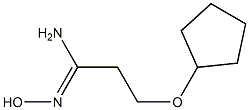 (1Z)-3-(cyclopentyloxy)-N'-hydroxypropanimidamide Structure