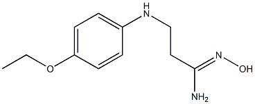 (1Z)-3-[(4-ethoxyphenyl)amino]-N'-hydroxypropanimidamide