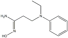 (1Z)-3-[ethyl(phenyl)amino]-N'-hydroxypropanimidamide 结构式