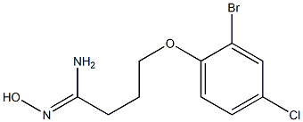 (1Z)-4-(2-bromo-4-chlorophenoxy)-N'-hydroxybutanimidamide