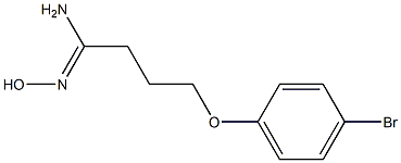 (1Z)-4-(4-bromophenoxy)-N'-hydroxybutanimidamide 结构式