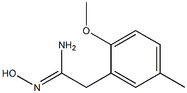 (1Z)-N'-hydroxy-2-(2-methoxy-5-methylphenyl)ethanimidamide