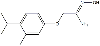 (1Z)-N'-hydroxy-2-(4-isopropyl-3-methylphenoxy)ethanimidamide