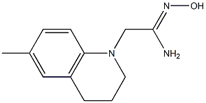 (1Z)-N'-hydroxy-2-(6-methyl-3,4-dihydroquinolin-1(2H)-yl)ethanimidamide Struktur