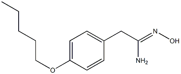 (1Z)-N'-hydroxy-2-[4-(pentyloxy)phenyl]ethanimidamide Structure