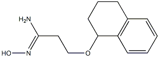(1Z)-N'-hydroxy-3-(1,2,3,4-tetrahydronaphthalen-1-yloxy)propanimidamide Structure