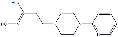 (1Z)-N'-hydroxy-3-(4-pyridin-2-ylpiperazin-1-yl)propanimidamide Structure