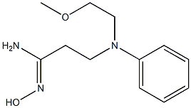 (1Z)-N'-hydroxy-3-[(2-methoxyethyl)(phenyl)amino]propanimidamide Struktur