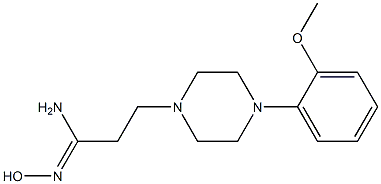 (1Z)-N'-hydroxy-3-[4-(2-methoxyphenyl)piperazin-1-yl]propanimidamide Structure