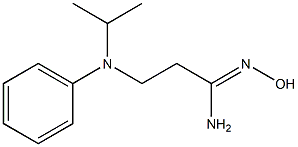(1Z)-N'-hydroxy-3-[isopropyl(phenyl)amino]propanimidamide Struktur