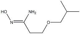 (1Z)-N'-hydroxy-3-isobutoxypropanimidamide Structure