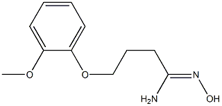 (1Z)-N'-hydroxy-4-(2-methoxyphenoxy)butanimidamide Structure